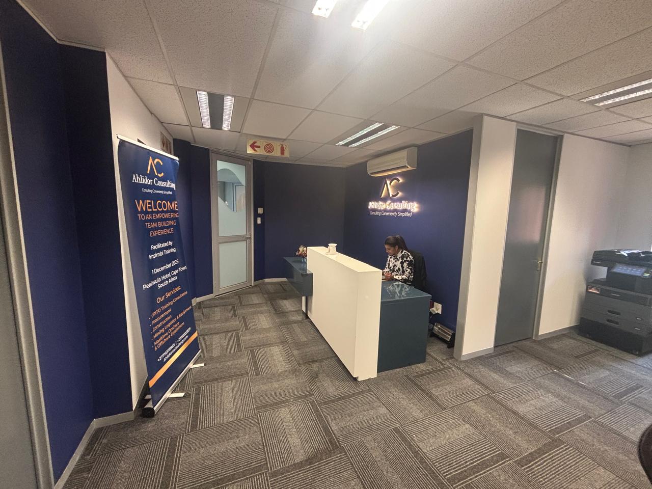 Consulting firm reception area